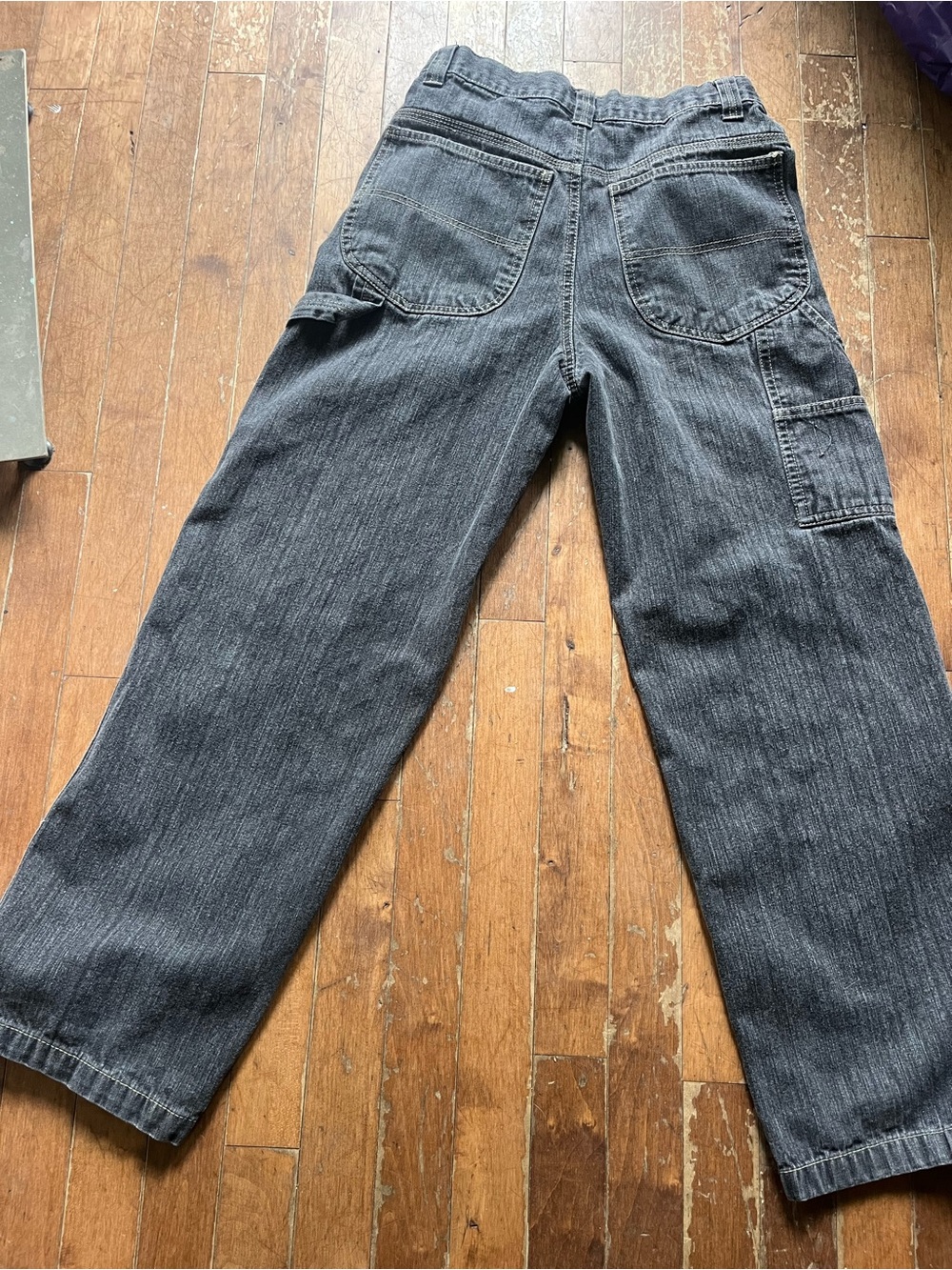 Vintage Cherokee Black Carpenter Jeans Y2K Girls Size 16 - Picture 4 of 7